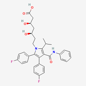 molecular formula C33H34F2N2O5 B1672905 氟伐他汀 CAS No. 693794-20-6