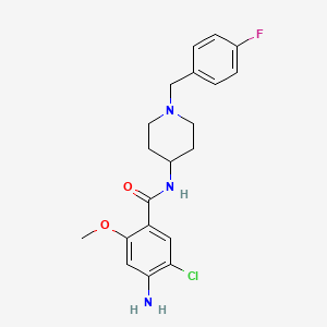 molecular formula C20H23ClFN3O2 B1672906 氟氯雷波必得 CAS No. 154540-49-5