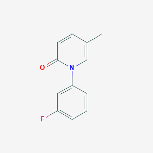 molecular formula C12H10FNO B1672909 Fluorofenidone CAS No. 848353-85-5