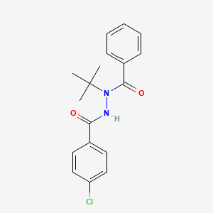 molecular formula C18H19ClN2O2 B1672923 卤虫腈 CAS No. 112226-61-6