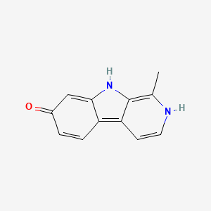 molecular formula C12H10N2O B1672944 哈尔明 CAS No. 487-03-6