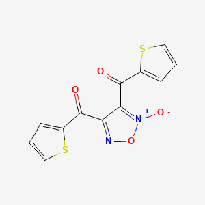 molecular formula C12H6N2O4S2 B1672954 3,4-bis(2-thienoyl)-1,2,5-oxadiazole-N-oxide CAS No. 7733-96-2