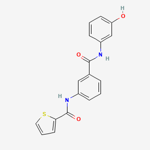 B1672957 N-[3-[(3-hydroxyphenyl)carbamoyl]phenyl]thiophene-2-carboxamide CAS No. 312595-37-2