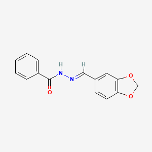 B1672960 3-(6-chloro-2H-chromen-3-yl)prop-2-enoic acid CAS No. 874787-49-2