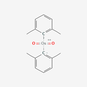 B1672965 Bis(2,6-dimethylphenyl)-dioxo-osmium CAS No. 121043-78-5
