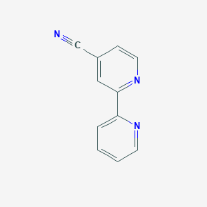 molecular formula C11H7N3 B167299 [2,2'-Bipyridine]-4-carbonitrile CAS No. 1613-71-4