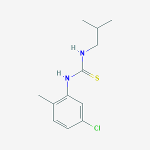 molecular formula C12H17ClN2S B1673027 N-(5-Chloro-2-methylphenyl)-N'-(2-methylpropyl)-thiourea CAS No. 147751-31-3