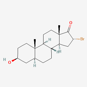 molecular formula C19H29BrO2 B1673028 16alpha-Bromoepiandrosterone CAS No. 28507-02-0