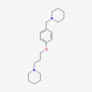 B1673071 1-[4-(3-Piperidinopropoxy)benzyl]piperidine CAS No. 98473-34-2