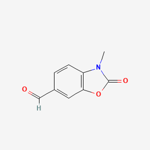 molecular formula C9H8NO3 B1673087 3-Methyl-2-oxo-2,3-dihydro-1,3-benzoxazole-6-carbaldehyde CAS No. 54903-66-1
