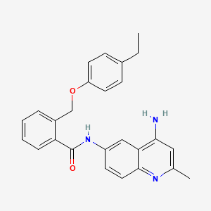 molecular formula C26H25N3O2 B1673097 JTC-801 free base CAS No. 244218-93-7