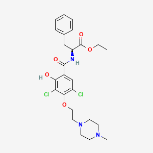molecular formula C25H31Cl2N3O5 B1673100 JTE-607 free base CAS No. 188791-71-1