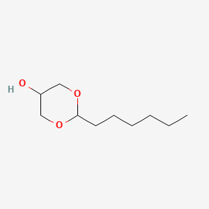 B1673118 2-Hexyl-1,3-dioxan-5-ol CAS No. 1708-36-7