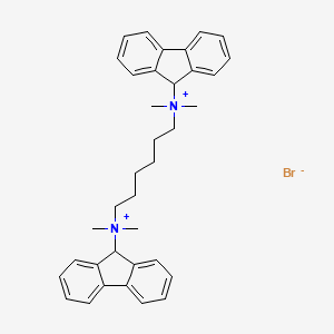molecular formula C36H42BrN2+ B1673142 Hexafluorenium bromide CAS No. 317-52-2
