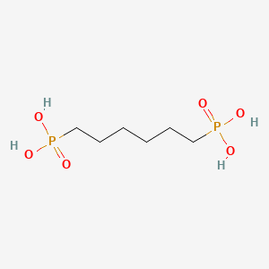 molecular formula C6H16O6P2 B1673150 6-phosphonohexylphosphonic Acid CAS No. 4721-22-6