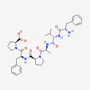 molecular formula C36H48N6O7 B1673155 Hexapeptide-11 CAS No. 161258-30-6