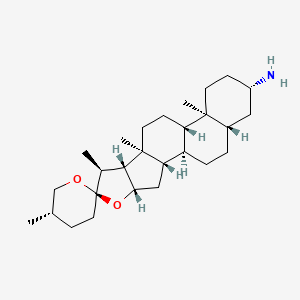 molecular formula C27H45NO2 B1673167 Jurubidine CAS No. 6084-44-2