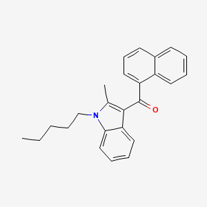 B1673178 1-Pentyl-2-methyl-3-(1-naphthoyl)indole CAS No. 155471-10-6