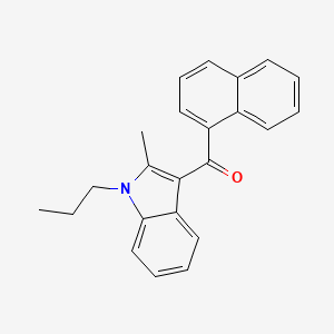B1673179 (2-Methyl-1-propyl-1H-indol-3-yl)-1-naphthalenylmethanone CAS No. 155471-08-2