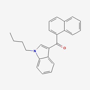 molecular formula C23H21NO B1673181 1-丁基-3-(1-萘酰基)吲哚 CAS No. 208987-48-8