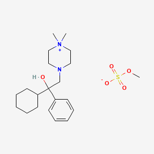 molecular formula C21H36N2O5S B1673227 Hexocyclium metilsulfate CAS No. 115-63-9