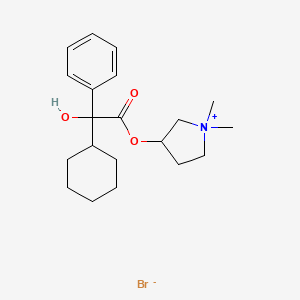 molecular formula C20H322BrNO4 B1673228 Hexopyrronium bromide CAS No. 3734-12-1