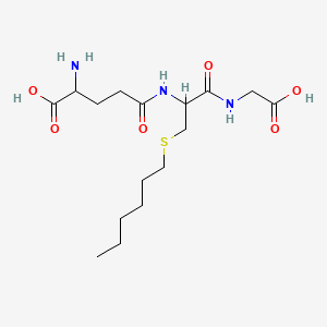 molecular formula C16H29N3O6S B1673230 Hexylglutathione CAS No. 24425-56-7