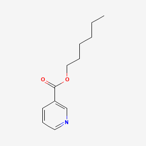 molecular formula C12H17NO2 B1673231 Hexyl nicotinate CAS No. 23597-82-2