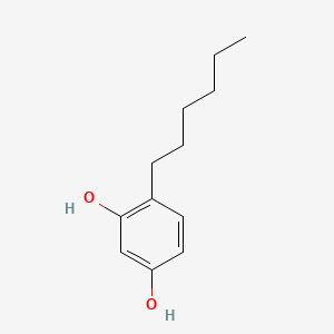 molecular formula C12H18O2 B1673233 Hexylresorcinol CAS No. 136-77-6