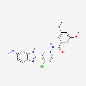 molecular formula C24H23ClN4O3 B1673237 HhAntag CAS No. 496794-70-8