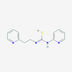 molecular formula C13H14N4S B1673239 1-(2-Pyridyl)-3-[2-(2-pyridyl)ethyl]thiourea CAS No. 244268-79-9