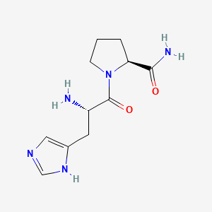 B1673307 Histidylprolineamide CAS No. 33605-69-5