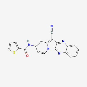 molecular formula C20H11N5OS B1673309 HI-TOPK-032 CAS No. 487020-03-1