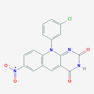 molecular formula C17H9ClN4O4 B1673313 HLI98C CAS No. 317326-90-2