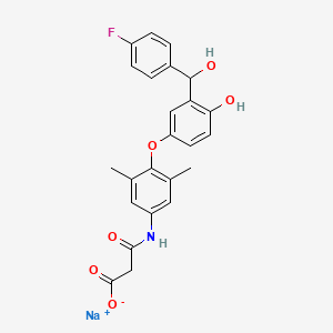 molecular formula C24H21FNNaO6 B1673350 KAT681 CAS No. 373641-87-3