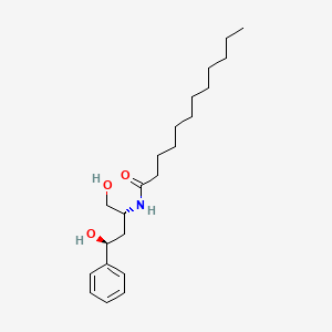 B1673406 N-[(1R,3S)-3-Hydroxy-1-(hydroxymethyl)-3-phenylpropyl]dodecanamide CAS No. 383418-30-2