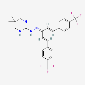 molecular formula C25H24F6N4 B1673435 氢灭隆 CAS No. 67485-29-4