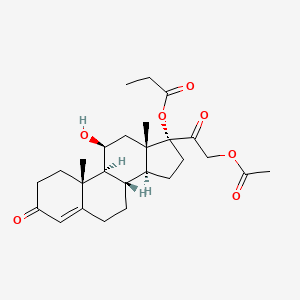 B1673447 Hydrocortisone aceponate CAS No. 74050-20-7