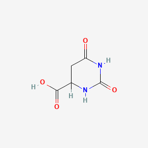 molecular formula C5H6N2O4 B1673457 Dihydroorotic acid CAS No. 155-54-4