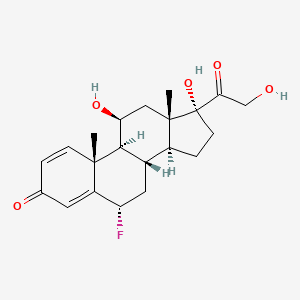 molecular formula C21H27FO5 B1673474 氟泼尼松 CAS No. 53-34-9
