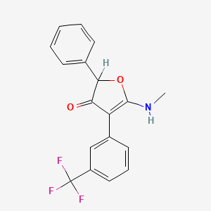 molecular formula C18H14F3NO2 B1673484 氟啶胺 CAS No. 96525-23-4
