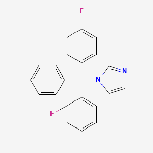 molecular formula C22H16F2N2 B1673498 Flutrimazol CAS No. 119006-77-8