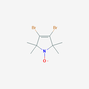 molecular formula C8H12Br2NO- B016735 3,4-二溴-1-氧基-2,2,5,5-四甲基-δ3-吡咯啉 CAS No. 78033-68-8