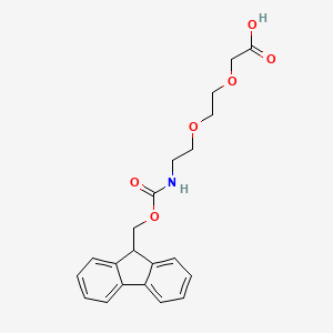 molecular formula C21H23NO6 B1673517 [2-[2-(Fmoc-amino)ethoxy]ethoxy]acetic acid CAS No. 166108-71-0