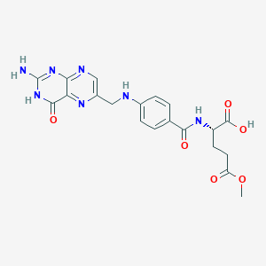 molecular formula C20H21N7O6 B1673526 Folic acid, methyl- CAS No. 70114-87-3