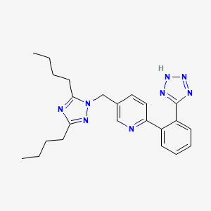 molecular formula C23H28N8 B1673535 Forasartan CAS No. 145216-43-9