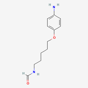 molecular formula C12H18N2O2 B1673540 N-[5-(4-aminophenoxy)pentyl]formamide CAS No. 100317-01-9