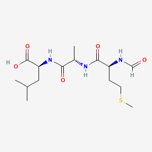 molecular formula C15H27N3O5S B1673552 Formylmethionyl-alanyl-leucine CAS No. 83961-79-9