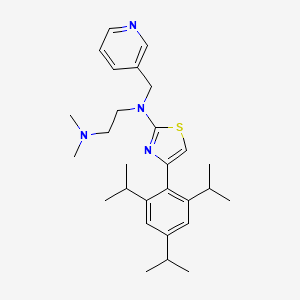 molecular formula C28H40N4S B1673554 Foropafant CAS No. 136468-36-5