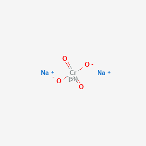 molecular formula CrNa2O4 B167356 铬酸钠 CR-51 CAS No. 10039-53-9